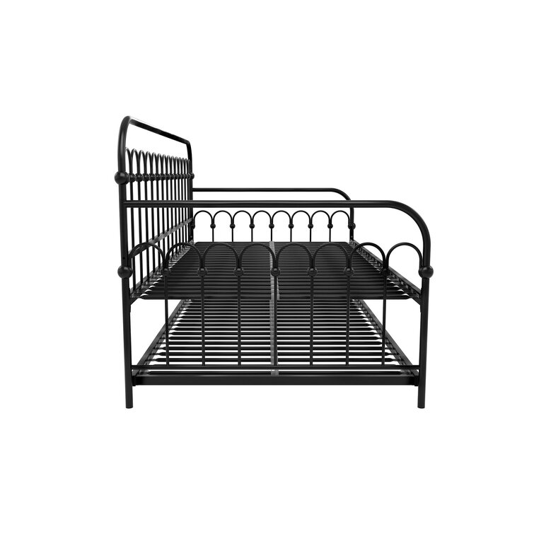 Bright pop twin metal deals daybed with trundle novogratz